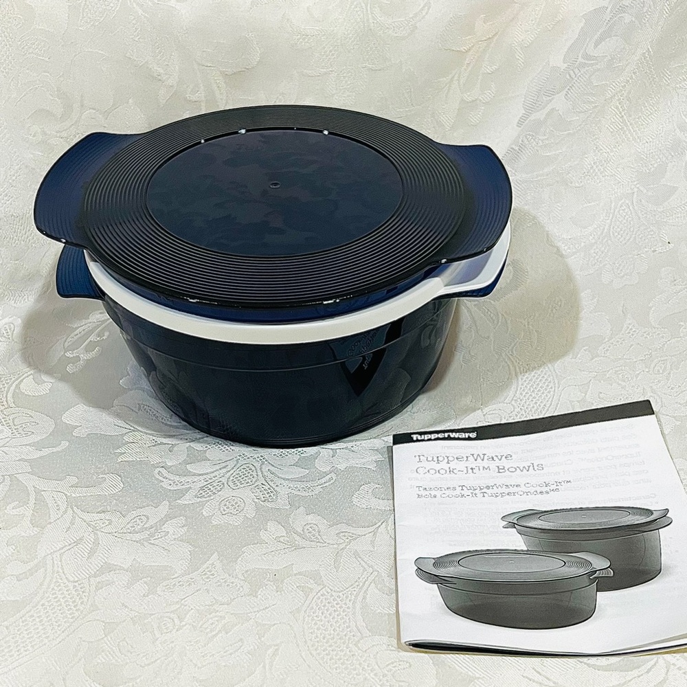 NEW (NIP) Tupperware Tupperwave Cook-It Bowls , 1 1/2 cups capacity - Picture 2 of 5